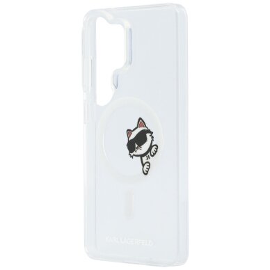 Samsung S26 ULTRA transparent MagSafe IML Choupette Peekaboo KARL LAGERFELD nugarėlė 5