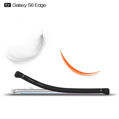 Samsung S6 EDGE juoda LYGCARBON nugarėlė 3
