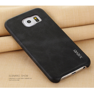 Samsung S6 EDGE+ juoda VINTAGE nugarėlė 1