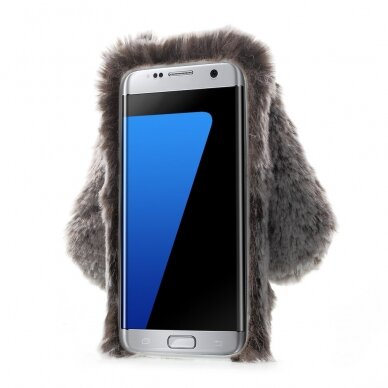 Samsung S7 edge ruda nugarėlė Fluffy rabbit 4