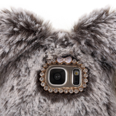 Samsung S7 ruda nugarėlė Fluffy rabbit 1