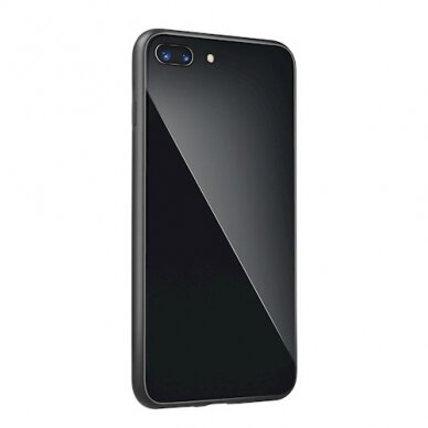 Samsung S8 juoda GLASS CASE nugarėlė 3