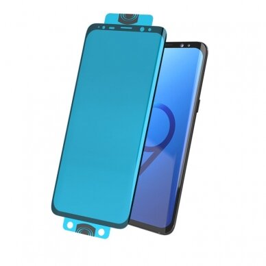 Samsung S8 PLUS apsauginis juodas 5D FLEXIBLE stiklas 1