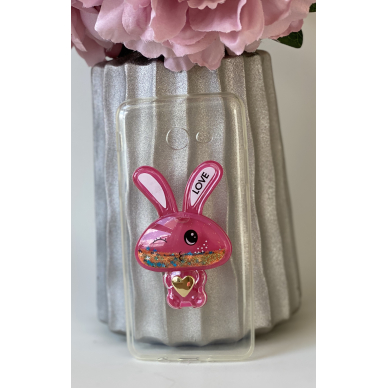 Samsung S8+ Water Rabbit rožinė nugarėlė 2