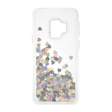 Samsung S9 sidabrinės spalvos Water Heart nugarėlė