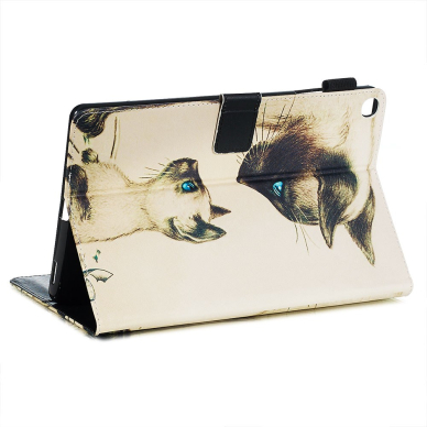 Samsung Tab A 10.1 2019 fashion dėklas Two cats with blue eyes 1
