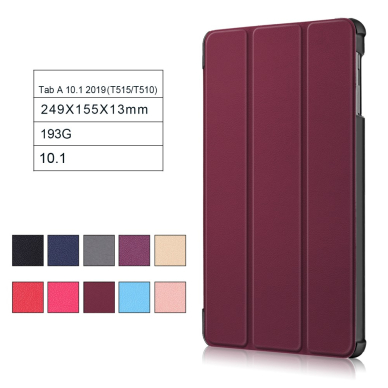 Samsung Tab A 10.1 2019 juodas TRIFOLD dėklas 2