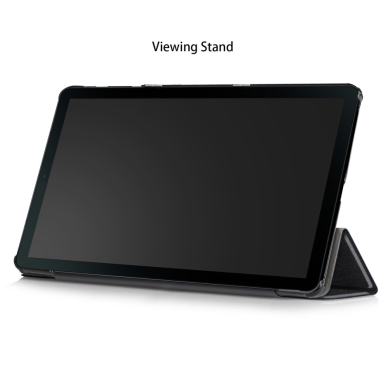 Samsung Tab A 10.1 2019 juodas TRIFOLD dėklas 9