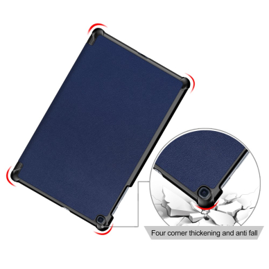 Samsung Tab A 10.1 2019 mėlynas TRIFOLD dėklas 4
