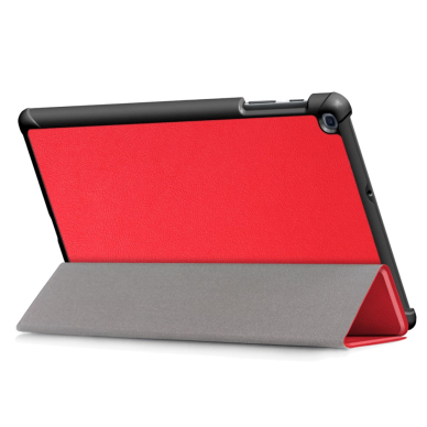 Samsung Tab A 10.1 2019 raudonas TRIFOLD dėklas 5