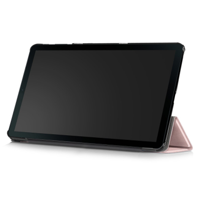 Samsung Tab A 10.1 2019 rausvas TRIFOLD dėklas 6