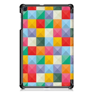 Samsung Tab A 10.1 2019 TRIFOLD dėklas Kvadratai 2