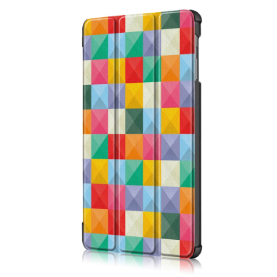 Samsung Tab A 10.1 2019 TRIFOLD dėklas Kvadratai 3