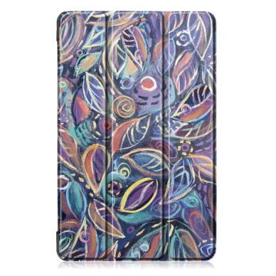 Samsung Tab A 10.1 2019 TRIFOLD dėklas Leaves 1