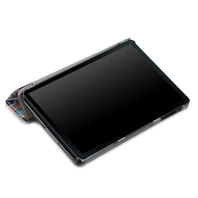 Samsung Tab A 10.1 2019 TRIFOLD dėklas Leaves 7
