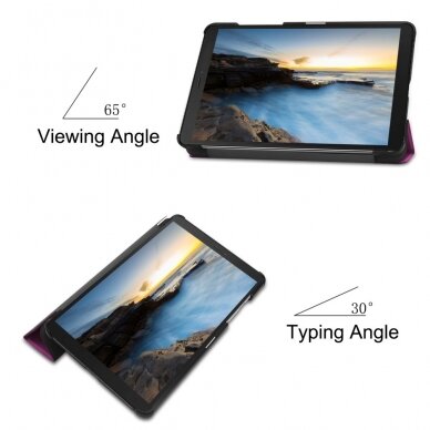Samsung Tab A 8" violetinis TRIFOLD dėklas 3