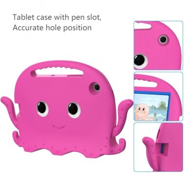 Samsung Tab A7 10.4" ARMOR OCTOPUS rožinė nugarėlė 5