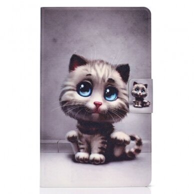 Samsung Tab A7 10.4" fashion dėklas Cat with blue Eyes 4