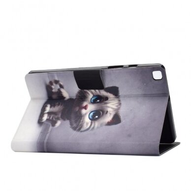 Samsung Tab A7 10.4" fashion dėklas Cat with blue Eyes 7