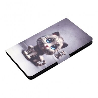 Samsung Tab A7 10.4" fashion dėklas Cat with blue Eyes 6