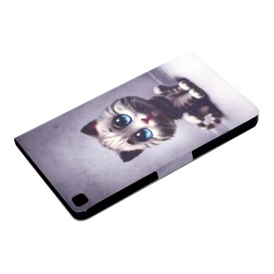Samsung Tab A7 10.4" fashion dėklas Cat with blue Eyes 8