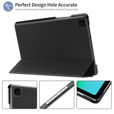 Samsung Tab A7 10.4" juodas TRIFOLD dėklas 4