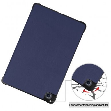 Samsung Tab A7 10.4" mėlynas silikoninis TRIFOLD dėklas 10