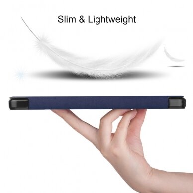 Samsung Tab A7 10.4" mėlynas silikoninis TRIFOLD dėklas 6