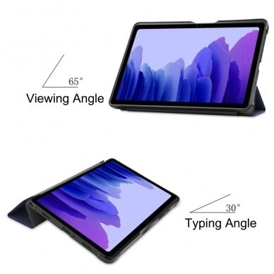Samsung Tab A7 10.4" mėlynas silikoninis TRIFOLD dėklas 7
