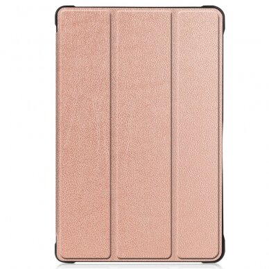 Samsung Tab A7 10.4" rausvas silikoninis TRIFOLD dėklas 4