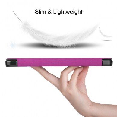 Samsung Tab A7 10.4" violetinis silikoninis TRIFOLD dėklas 5