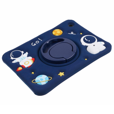 Samsung Tab A8 10.5" ARMOR KIDS Astronaut blue su kojele ir virvute nugarėlė 5