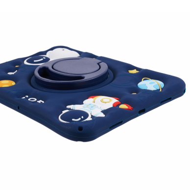 Samsung Tab A8 10.5" ARMOR KIDS Astronaut blue su kojele ir virvute nugarėlė 7