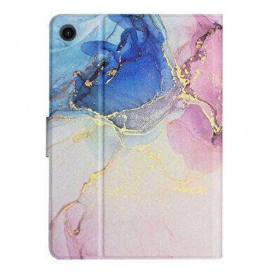 Samsung Tab A8 10.5" fashion dėklas Pink Blue Marble 6