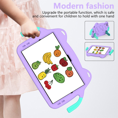 Samsung Tab A8 10.5" purple ARMOR FACE nugarėlė su kojele 6