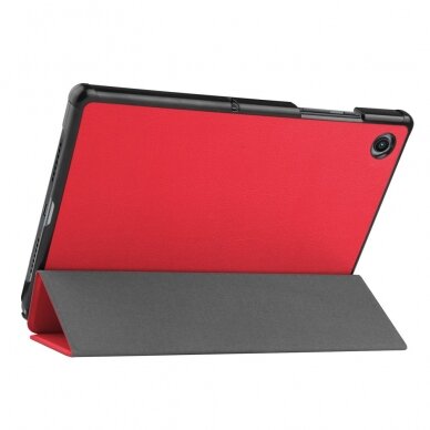 Samsung Tab A8 10.5" raudonas TRIFOLD dėklas 7