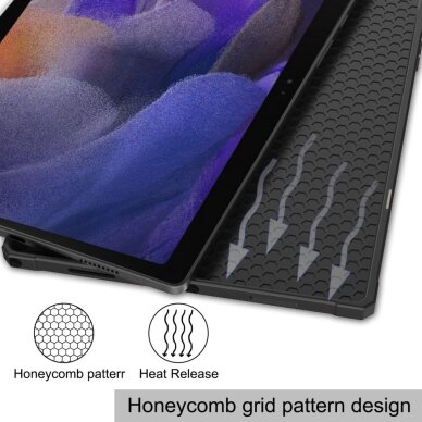 Samsung Tab A8 10.5" red silikoninis TRIFOLD dėklas 2