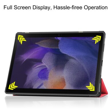 Samsung Tab A8 10.5" red silikoninis TRIFOLD dėklas 6