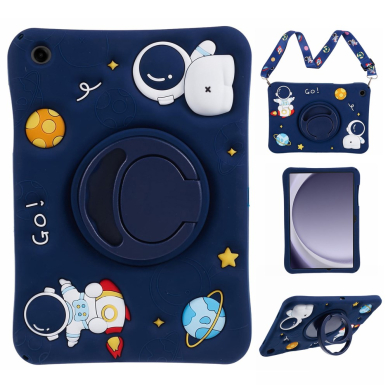 Samsung Tab A9+ 11" ARMOR KIDS Astronaut blue su kojele ir virvute nugarėlė