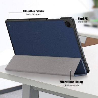 Samsung Tab A9+ 11" dark blue TRIFOLD dėklas 6