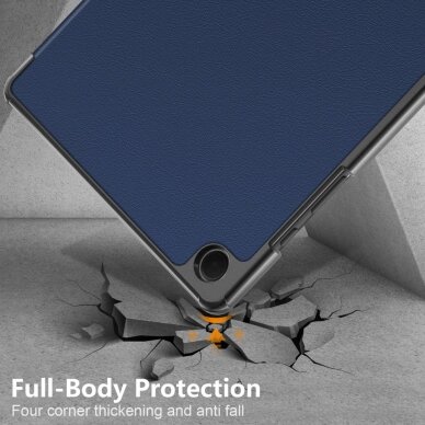 Samsung Tab A9+ 11" dark blue TRIFOLD dėklas 7