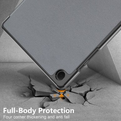 Samsung Tab A9+ 11" grey TRIFOLD dėklas 7