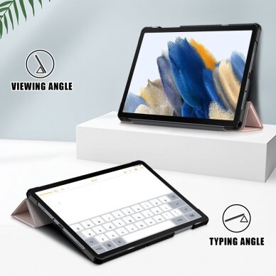 Samsung Tab A9+ 11" rose gold TRIFOLD dėklas 3