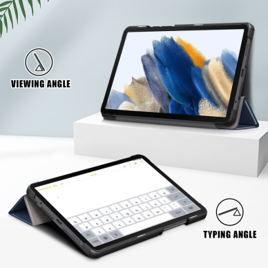 Samsung Tab A9 8.7" dark blue TRIFOLD dėklas 2 Samsung Tab A9 8.7" dark blue TRIFOLD dėklas 2