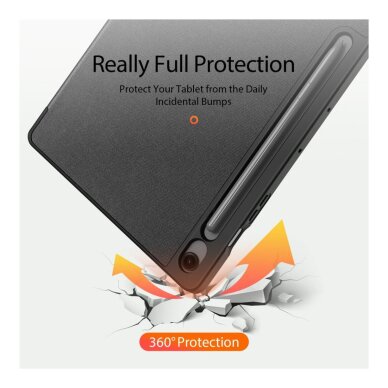 Samsung TAB S10 FE+13.1" black DUX DUCIS domo TRIFOLD dėklas 2