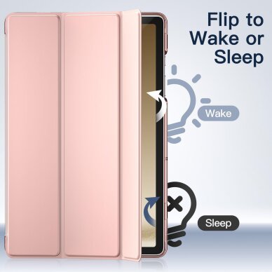 Samsung TAB S11 11" rose gold TRIFOLD dėklas 1