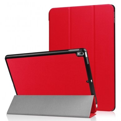 Samsung Tab S4 10.5 raudonas TRIFOLD dėklas 2