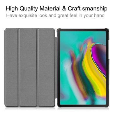 Samsung Tab S5e 10.5 pilkas TRIFOLD dėklas 5