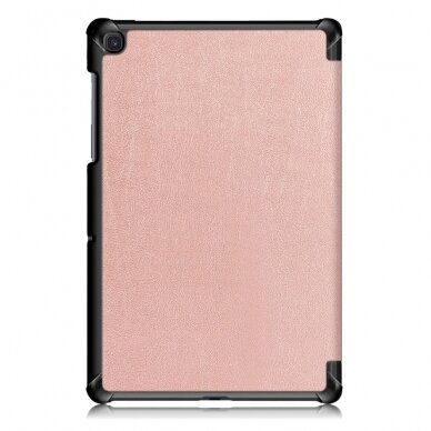 Samsung Tab S5e 10.5 rausvas TRIFOLD dėklas 2
