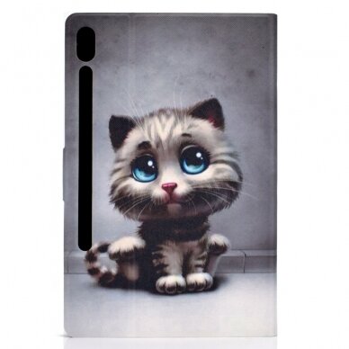 Samsung Tab S6 10.5 fashion dėklas Cat with blue eyes 2